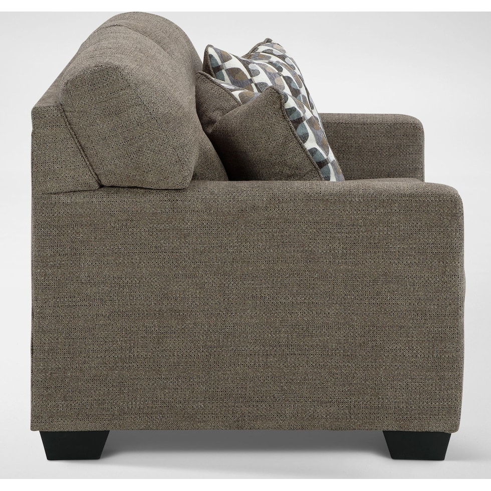 avelton dark brown loveseat   