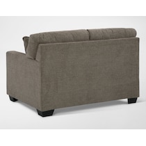 avelton dark brown loveseat   