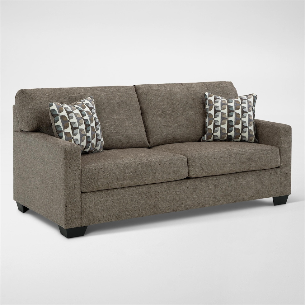 avelton dark brown sofa   
