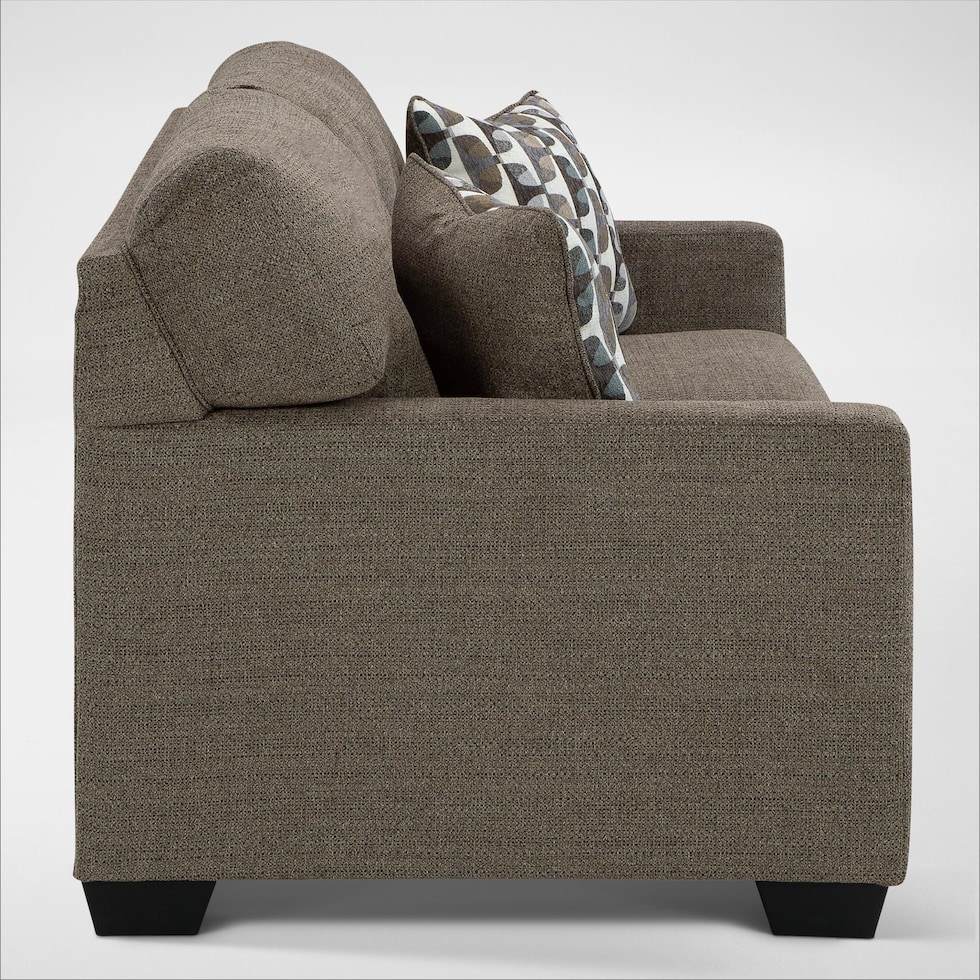 avelton dark brown sofa   