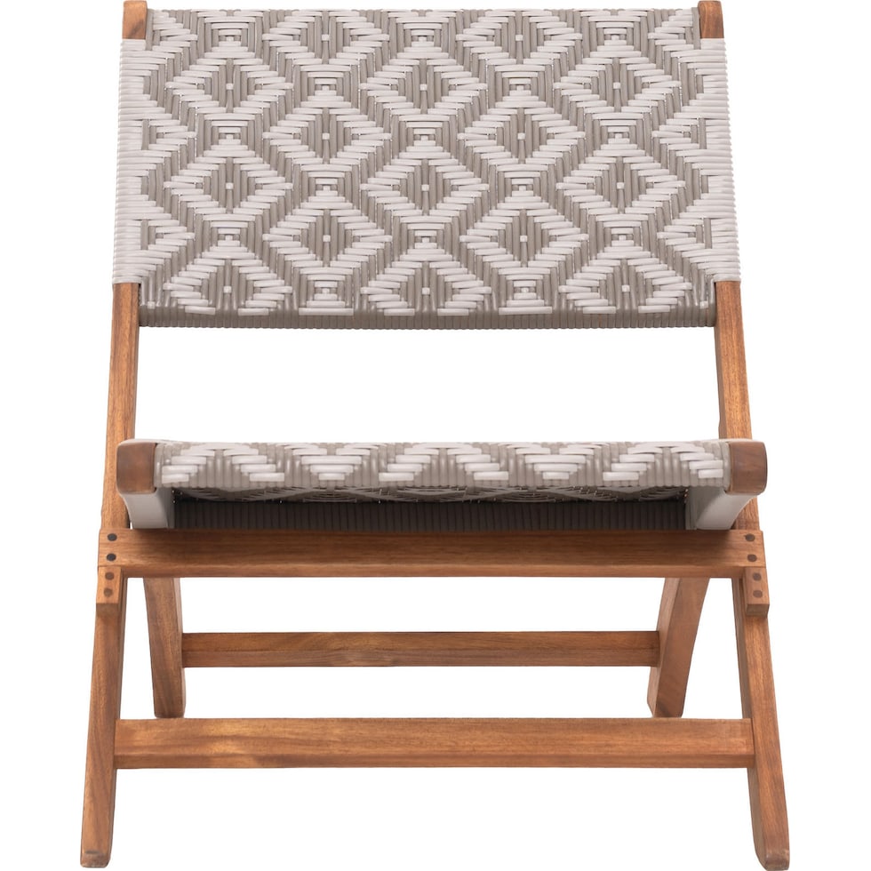 aventura gray white outdoor chair   