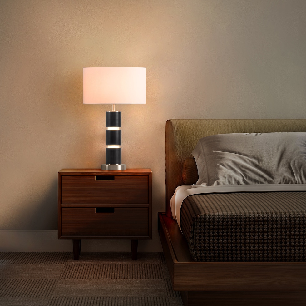 avenue gray table lamp   