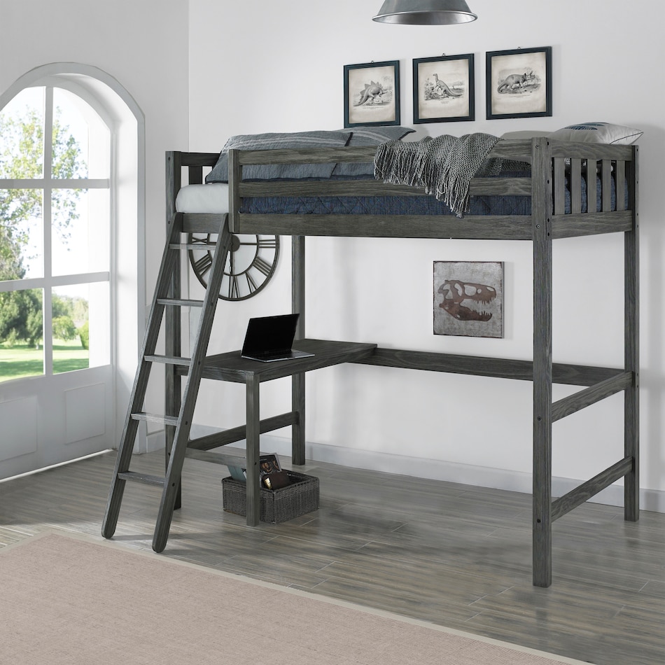 averill gray twin bed   