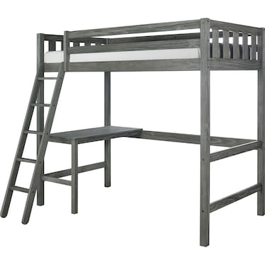 Averill Twin Loft bed with Desk