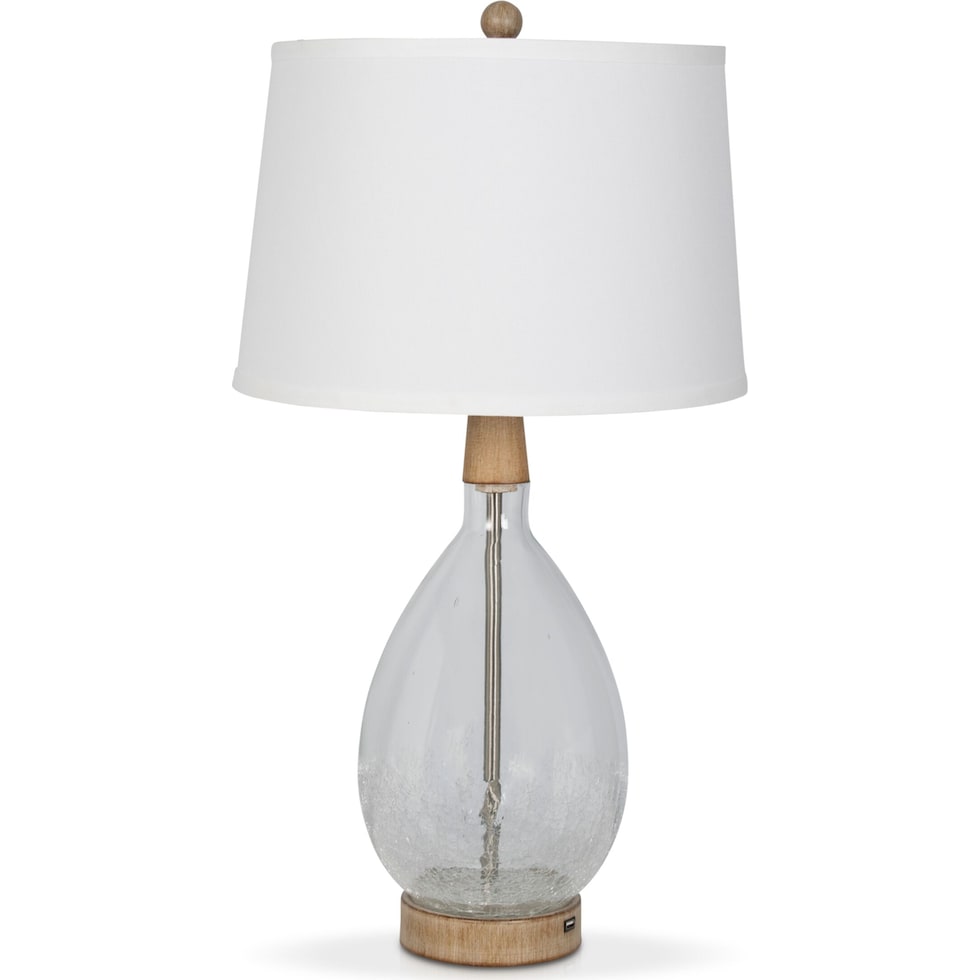 avery glass table lamp   