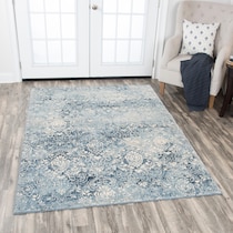 avielle blue area rug  x    