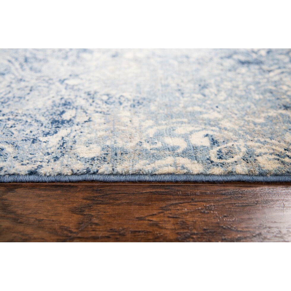 avielle blue area rug  x    