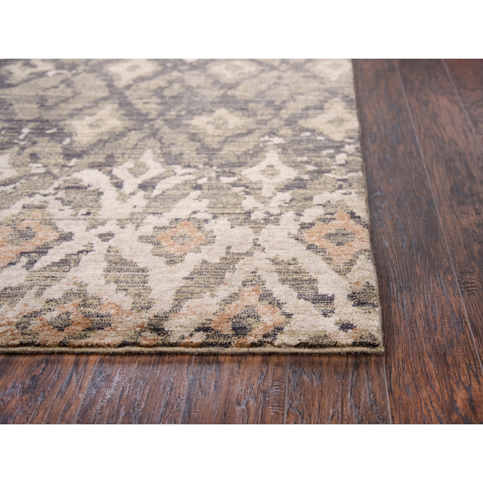 avielle dark brown area rug  x    