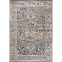avielle gray area rug  x    