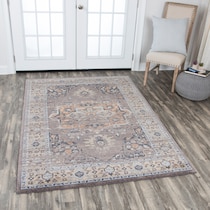 avielle gray area rug  x    