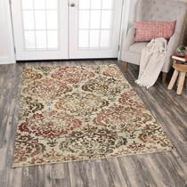 avielle light brown area rug  x    