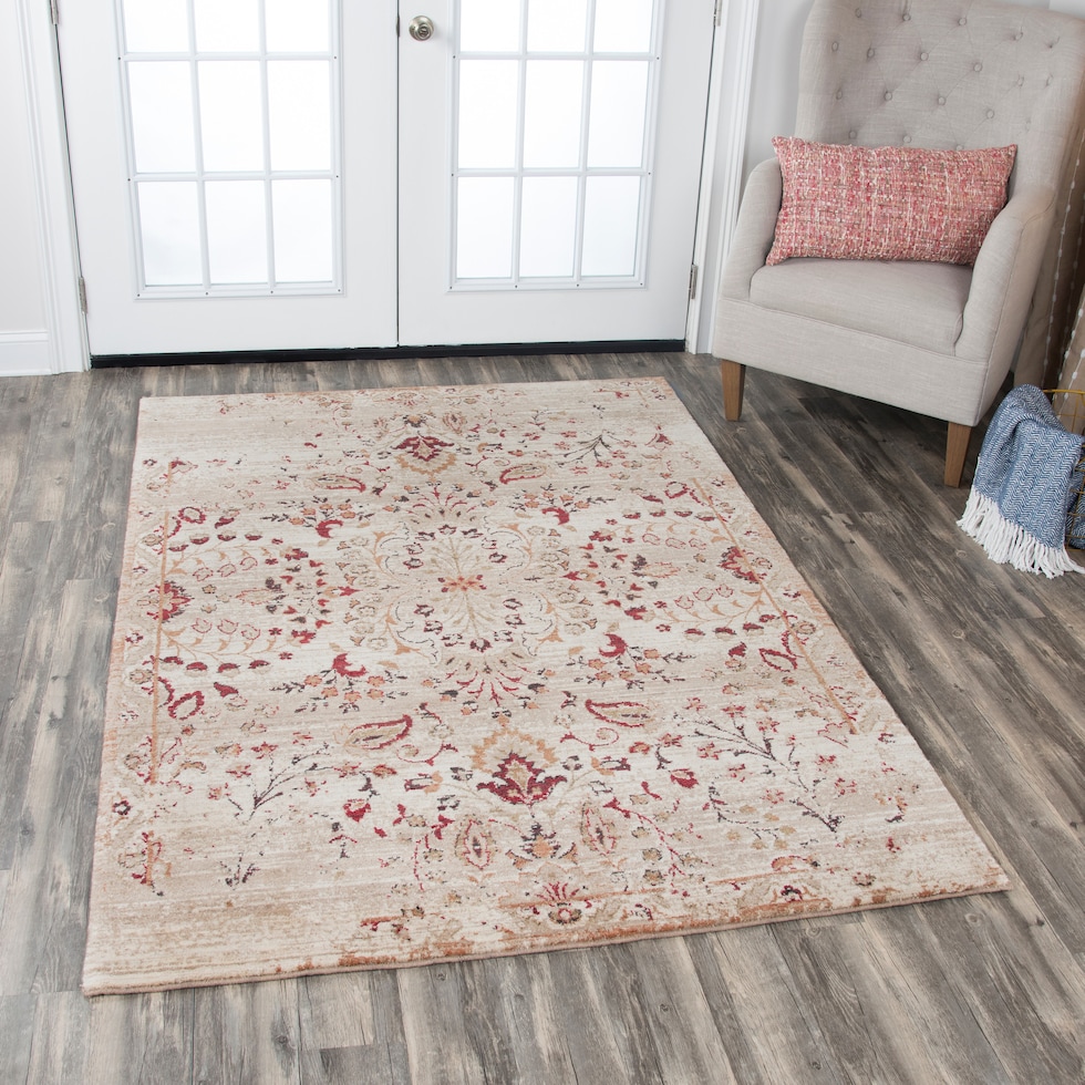 avielle light brown area rug  x    