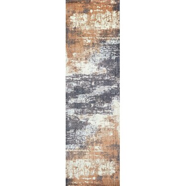 Avielle Area Rug - Orange/Blue