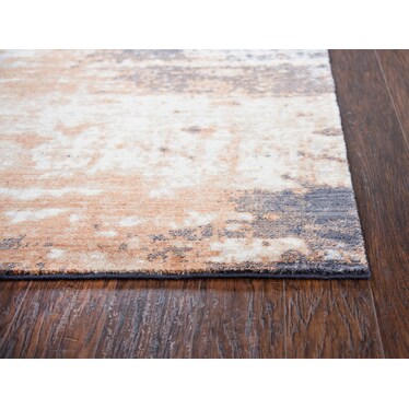 Avielle Area Rug - Orange/Blue