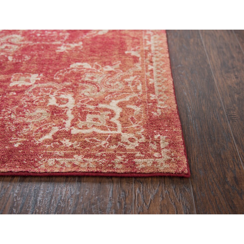 avielle red area rug  x    
