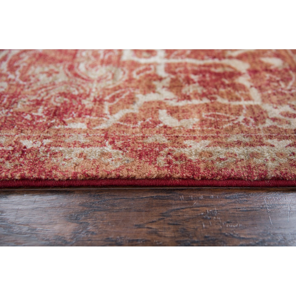 avielle red area rug  x    