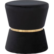 avila black ottoman   