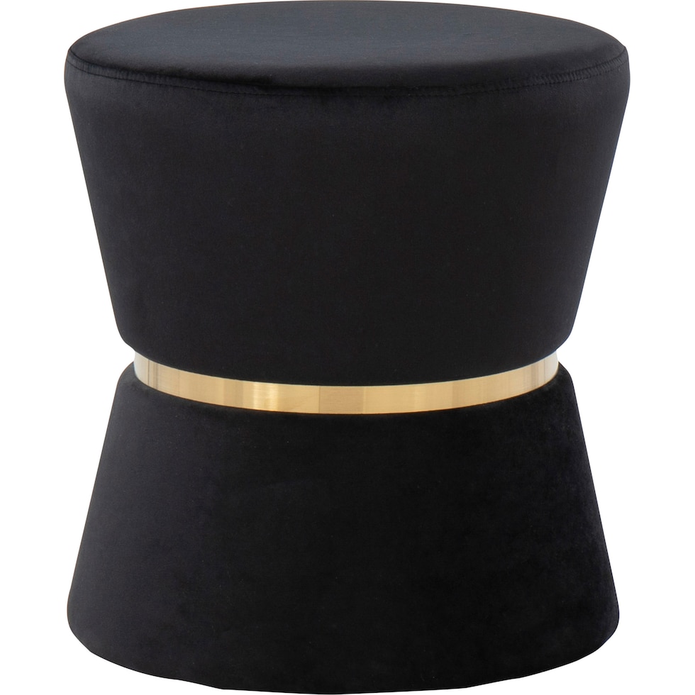 avila black ottoman   