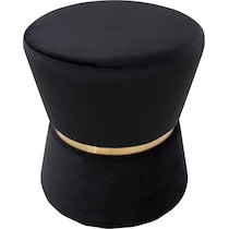 avila black ottoman   