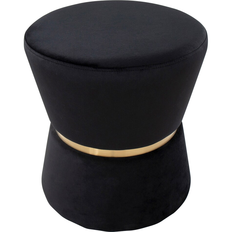 avila black ottoman   