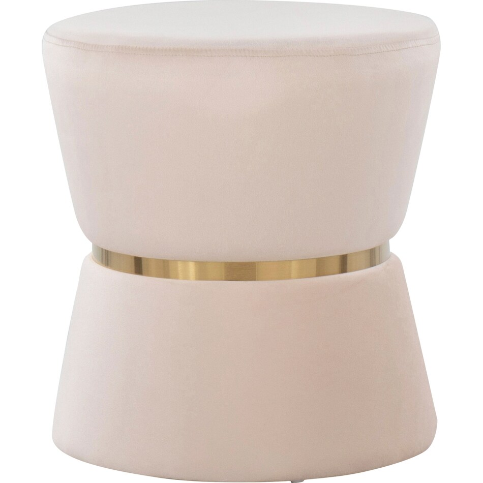 Avila Ottoman Gold/Cream Value City Furniture