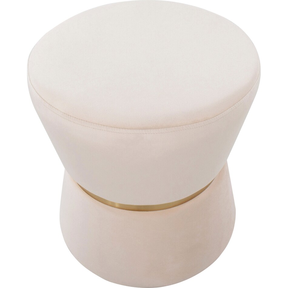 Avila Ottoman Gold/Cream Value City Furniture