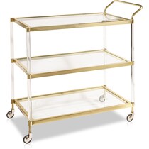 avion gold bar cart   