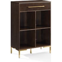 avni dark brown bookcase   