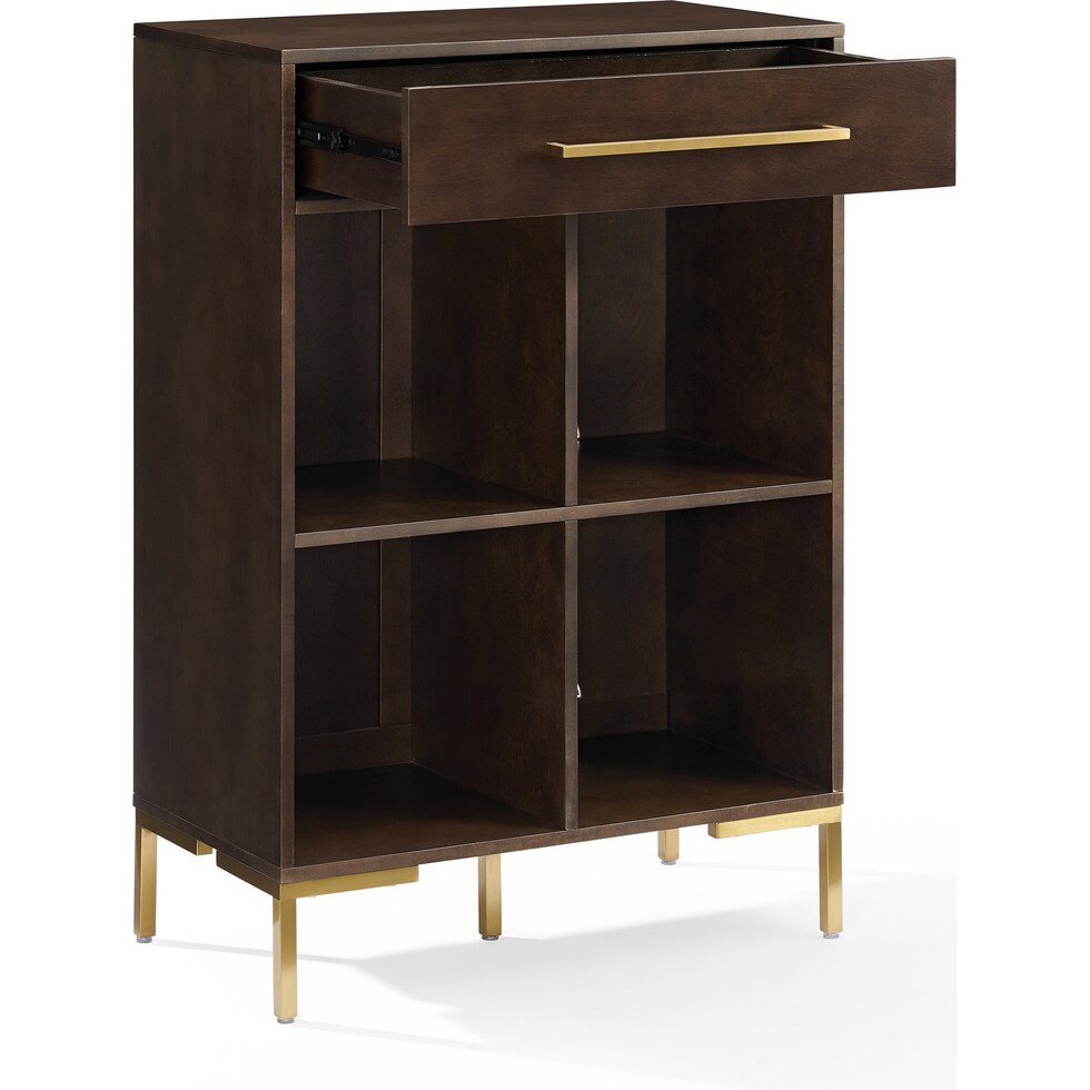 avni dark brown bookcase   