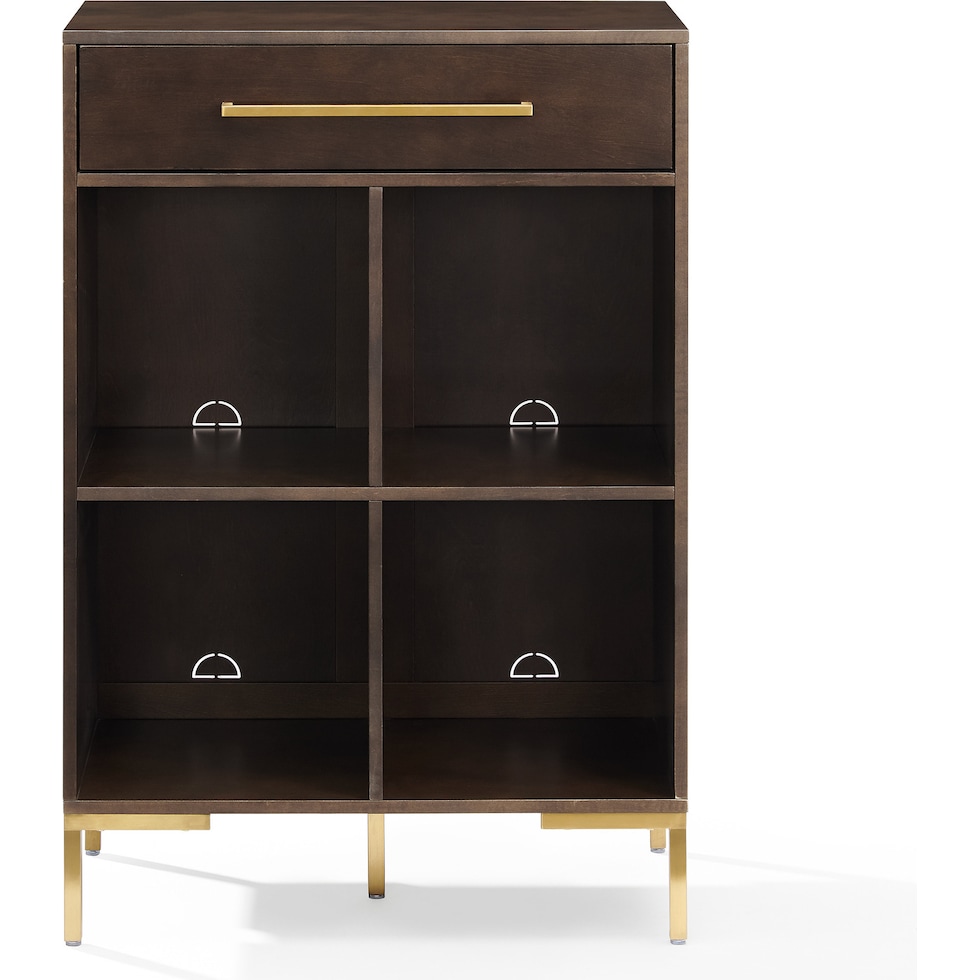 avni dark brown bookcase   