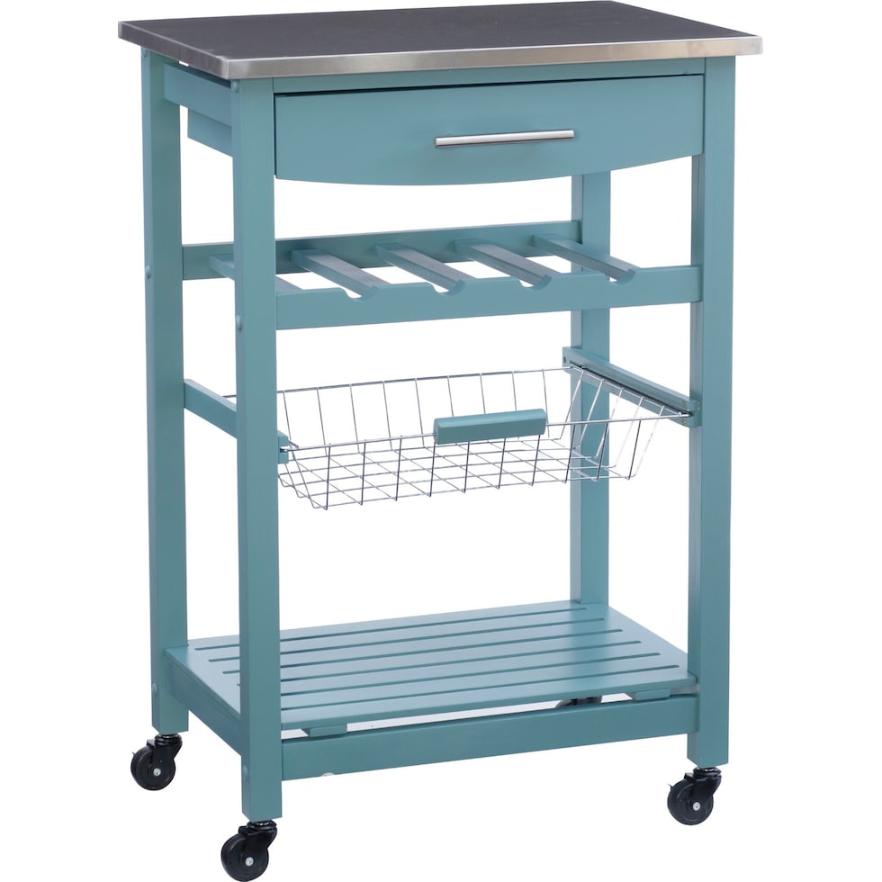 avon blue kitchen cart   