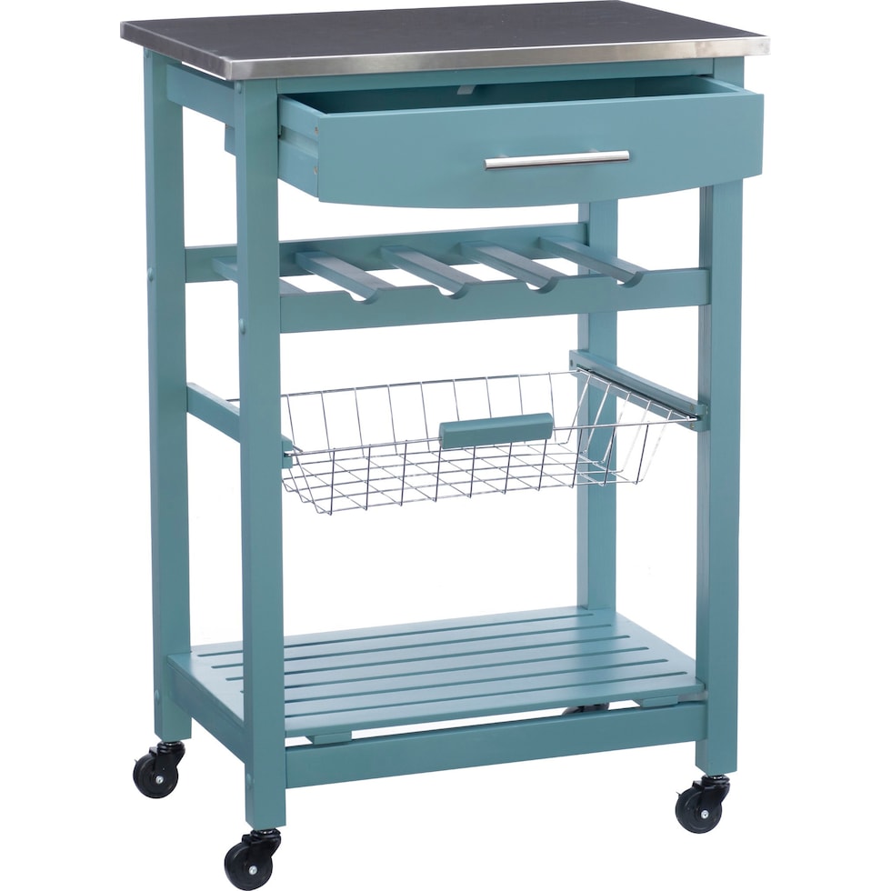 avon blue kitchen cart   