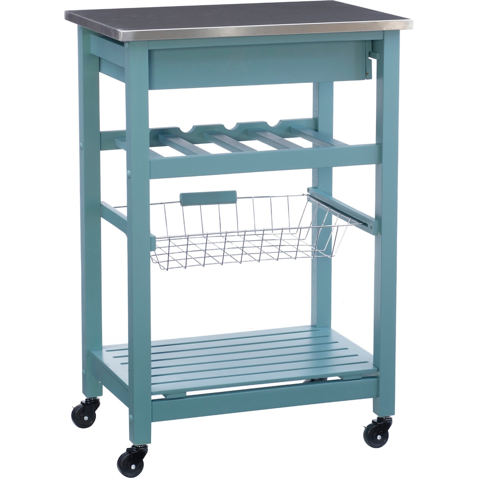 avon blue kitchen cart   