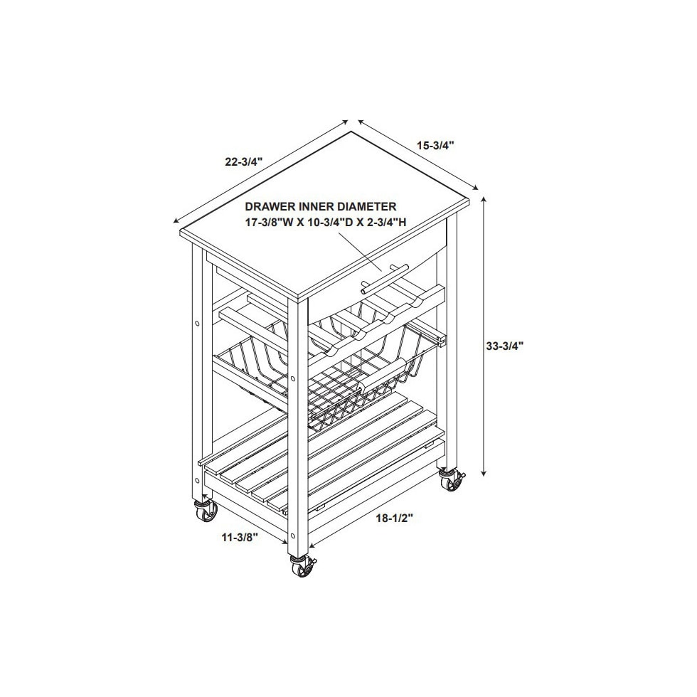 avon blue kitchen cart   