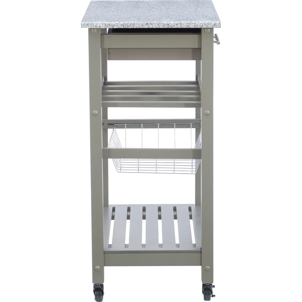 avon gray kitchen cart   