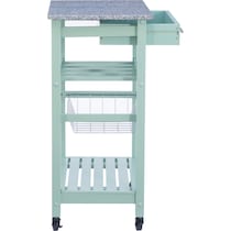 avon green kitchen cart   