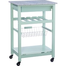avon green kitchen cart   