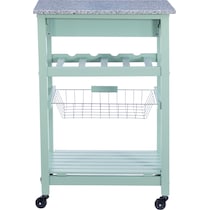 avon green kitchen cart   