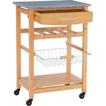 avon light brown kitchen cart   