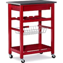 avon red kitchen cart   