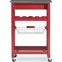 avon red kitchen cart   