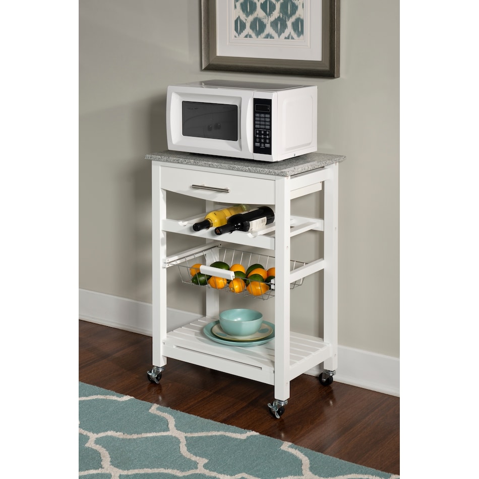 Avon Granite Kitchen Cart Value City Furniture