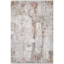 ayla rust area rug  x    