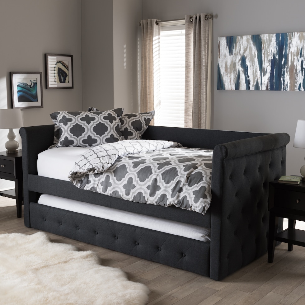 azora gray full bed   