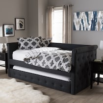 azora gray queen bed   