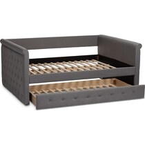 azora gray queen bed   