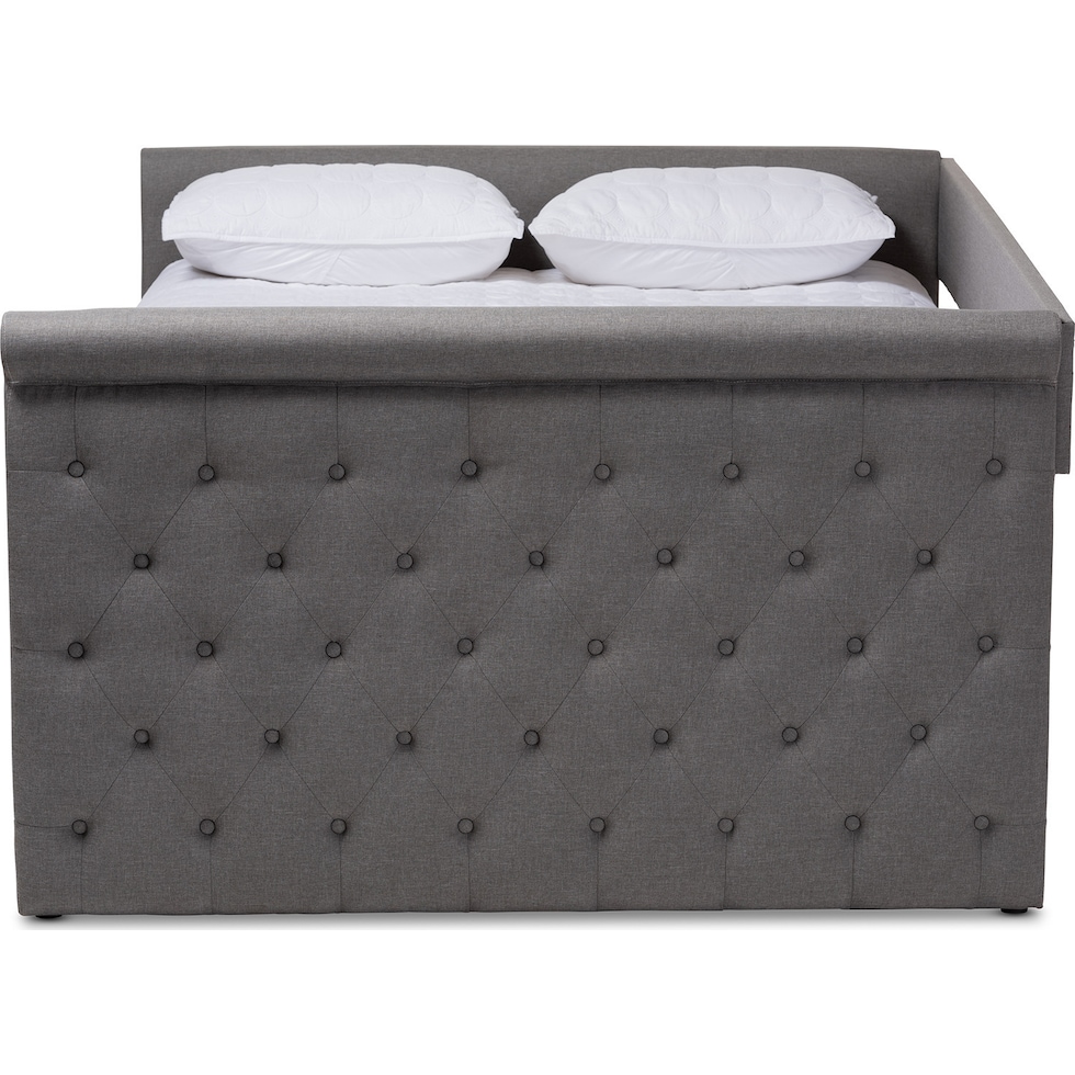 azora gray queen bed   