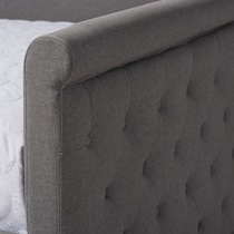 azora gray queen bed   