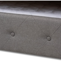 azora gray queen bed   