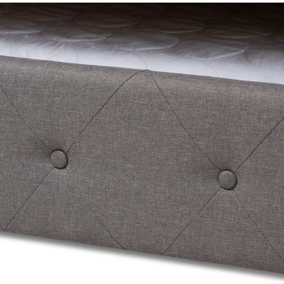 azora gray queen bed   